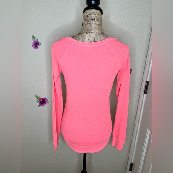 PINK Victoria’s Secret Long Sleeve Thermal Sleepwear Top in Pink Size M - Picture 10 of 12